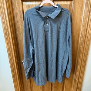 Men’s Harbor Bay Dark Gray Polo Shirt 4XLT